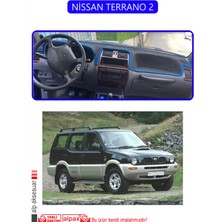 Nissan Terrano 2torpido Koruma Halısı Mavi Kenar