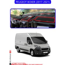 Peugeot Boxer 2017 - 2021TORPİDO Koruma Halısı Mavi Kenar