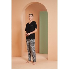 Pjs Kadın Siyah Pijama Takım 27133
