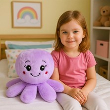 Polly Toys Mor Peluş Sevimli Ahtapot - 45 cm