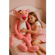 Polly Toys Pembe Panter Pamuk Kumaş Yumuşak Dokulu / 100 cm