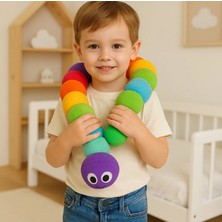 Polly Toys Tırtıl Peluş Oyuncak Çocukların Uyku Arkadaşı Ayrıca Oyuncağı 120 cm