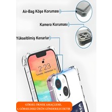 iPhone 11 Uyumlu Kamera Korumalı Kartlıklı Köşeleri Airbag Tasarımlı Darbe Önleyici Şeffaf Silikon Kılıf