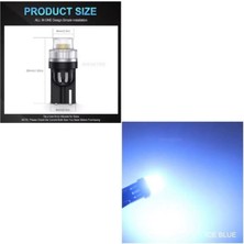 1 Takım 12V Specıal Serıes T10 Ice Blue (Özel Seri Dipsiz Ampul Buz Mavi)