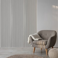 Dekobase Açık Gri (2 Adet) 40X240CM Yeni Nesil Akustik Ahşap Duvar Paneli