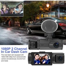 1080P Full Hd 3 Kameralı Hafıza Kartına Kayıtlı Hareket Algılamalı Araç Kamerası