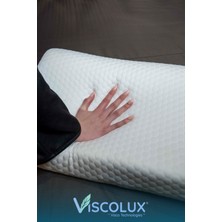 Xl Mega Boy Ortopedik Yastık - Boyun Destekli Visco Yastık 60X40X11/8 Pembe