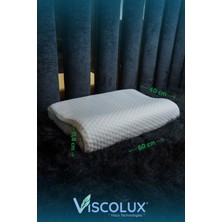 Xl Mega Boy Ortopedik Yastık - Boyun Destekli Visco Yastık 60X40X11/8 Yeşil