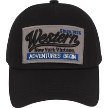 Western Şapka Erkek Kadın Unisex Nakışlı Pamuklu Ayarlanabilir Beyzbol Kep Spor Şapka