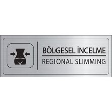 Mayeka  Isimlik Gümüş Metal Kapı Isimliği Levhası Yönlendirme Tabelası