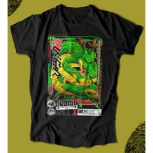 Butişört 'dragon Ball - x - Green'  Baskılı 'regular-Fit' Unisex Tişört