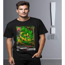 Butişört 'dragon Ball - x - Green'  Baskılı 'regular-Fit' Unisex Tişört