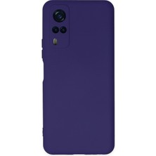 Newface Vivo Y53S Kılıf Nano Içi Kadife Silikon - Mor 11