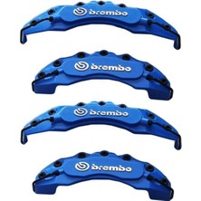 Porsche Uyumlu Brembo Mavi Kaliper Kapağı 4 Parça Ön Arka Set