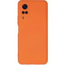 Newface Vivo Y53S Kılıf Nano Içi Kadife Silikon - Turuncu 11