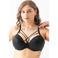 Wear Treasure C Cup Telli Süngerli Içi Boş Çapraz Ipli  Sütyen