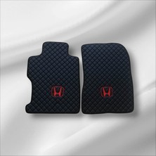 Honda Civic Vtec-1 Vtec-2 UYUMLU(2001-2006) Kasa Siyah Baklava Desen Deri Kapitone Oto Paspas Takımı
