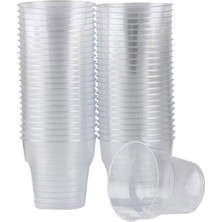 Şeffaf Ekstra Sert Plastik Kristal Bardak 200 Adet 180 cc
