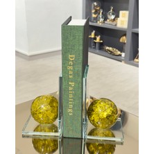 Kristal Küre Kitap Tutucu Yağ Yeşili