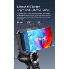 Anesok S50 720° Oynar Başlı 6mm Tek Lens Su Geçirmez 1 metre Endüstriyel Endoskop Kamera