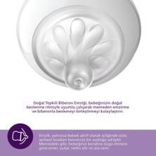 Nessi World    Avent Doğal Tepkili Natural Response 2'li Biberon Emziği No:5 6+ Ay