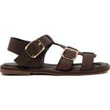 Kadın Sandalet RC-25Y-001-R29626 John May Kahve Cilt