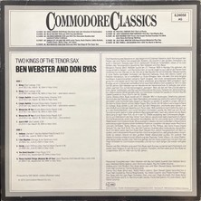 Ben Webster Don Byas Two Kings Of The Tenor Sax 1944 And 1945 Lp Plak