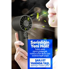 Taşınılabilir Şarjlı El Fanı - Turbo Üfleme Teknolojisi , LCD Kademe Ayarlama , Yüksek Dayanıklılık