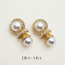 Diva Viva - Élise Pearl Vintage Kadın Küpe