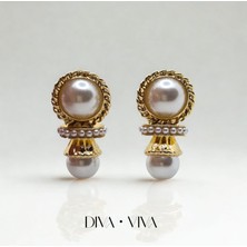 Diva Viva - Élise Pearl Vintage Kadın Küpe