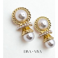 Diva Viva - Élise Pearl Vintage Kadın Küpe
