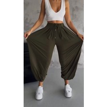 Salaş Balon Haki Yazlık  Pantalon