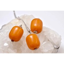 Sıkma Kehribar Kolye