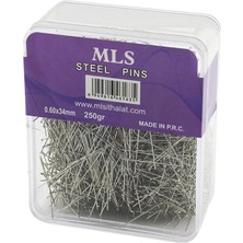 Shopwave Toplu Iğne  0.60x34mm   250gr   Şeffaf Mika Kristal Pls.Kutulu Ambalaj (5047)