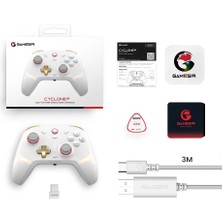 GameSir Cyclone 2 Kablosuz Gamepad Oyun Kolu Rgb Hall Joystick For Pc/ android/ ios/ switch Çoklu Bağlantı Modu [ŞARJ İSTASYONU İÇERMEZ]