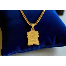 Nazar Dualı Çelik Kolye Ucu