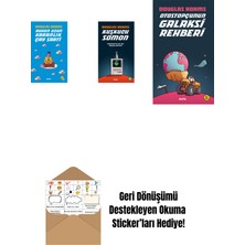 Douglas Adams 3 Kitap Set + Okuma Sticker'ları