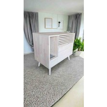 Kapalı Kedi Tuvaleti (Beyaz)