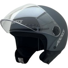 Axxis Square S Solid A2 Matt Titanium Yazlık Motosiklet Kaskı