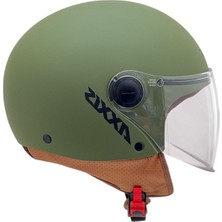 Axxis Square S Solid A2 Matt Green Yazlık Motosiklet Kaskı