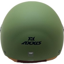 Axxis Square S Solid A2 Matt Green Yazlık Motosiklet Kaskı