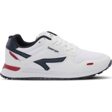 Slazenger OPTIMAX I Erkek  Beyaz / Lacivert Günlük Spor Ayakkabısı