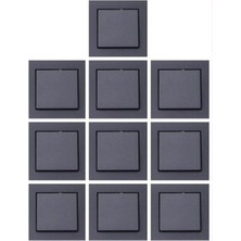 Ovivo OVİVO Füme Anahtar 10 Adet Modern Tasarım Ve Yüksek Dayanıklılık İle Avantajlı Paket