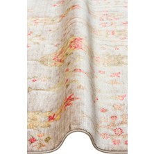 ZR 08 BEIGE AUTUMN  - ZARA - Otantik Desenli Özel Hav Vermeyen ve Kolay Temizlenebilir Tensel Kullanılarak El Emeği ile Özel Tezgahlarda Üretilen Modern Uşak Halısı  - BEIGE AUTU - 90*150