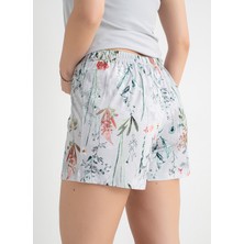 Sixteensixty Gri Kadın Pijama Şort 403SIX-1117-046