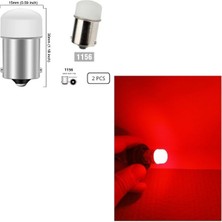 ( 2 x Adet ) R5W & R10W 21W LED Kırmızı Tek Duy (21W&R5W&R10W Tek Duy LED Red)