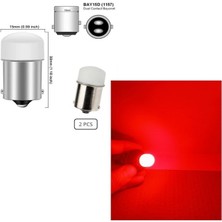 ( 2 x Adet ) R5W & R10W 21W LED Kırmızı Çift Duy (21W&R5W&R10W Çift Duy LED Red)
