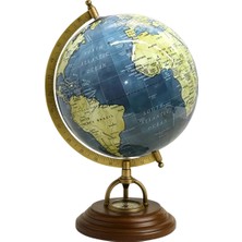 Dekoratif Dünya Küre Pusulalı 32 cm 4138-F