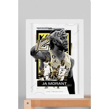 Ja Morant Çerçeveli Tablo - Memphis Grizzlies Nba Posteri Tablo