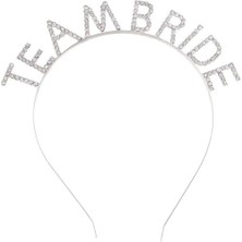 Gümüş Kaplama Kristal Taşlı Team Bride Taç